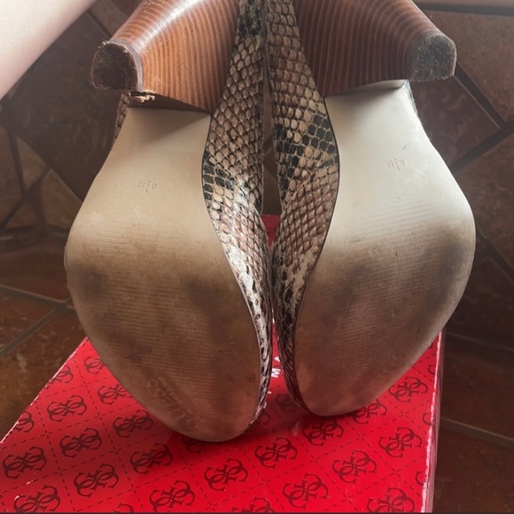Guess by Marciano Ventura Snakeprint Heels - Picture 6 of 9